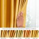 AmeliaHome Zasłona VELVET styl klasyczny przelotki srebrne 140x245 musztardowa 2