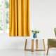 AmeliaHome Zasłona VELVET styl klasyczny przelotki srebrne 140x245 musztardowa 4