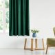 AmeliaHome Zasłona VELVET styl klasyczny przelotki srebrne 140x270 butelkowa zieleń 5