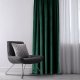 AmeliaHome Zasłona VELVET styl klasyczny przelotki srebrne 140x270 butelkowa zieleń 6