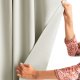 AmeliaHome Zasłona BLACKOUT styl klasyczny na przelotkach 140X245 kremowa 9