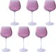 Rose&Tulipani Zestaw 6 kieliszków 460 ml różowe 1
