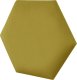 Panel tapicerowany heksagon 50cm Magic Velvet 2234 (Żółty) 50x43,3 2