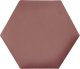 Panel tapicerowany heksagon 60cm Magic velvet 2257 (Brudny róż) 60x52 1