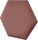 Panel tapicerowany heksagon 60cm Magic velvet 2257 (Brudny róż) 60x52 2