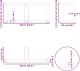 vidaXL Nogi do stolika kawowego, 2 szt., 60x25x(30-31) cm, stal 10