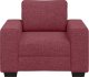 vidaXL Sofa Fotel Wino Czerwone 60 cm Tkanina 4