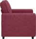 vidaXL Sofa Fotel Wino Czerwone 60 cm Tkanina 5