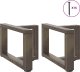 vidaXL Nogi do stolika kawowego, 2 szt., 40x25x(30-31) cm, stal 3