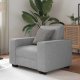 vidaXL Sofa Fotel Cloud Grey 60 cm Tkanina 1