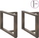 vidaXL Nogi do stolika kawowego, 2 szt., 60x25x(42-43) cm, stal 3