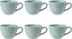 Zestaw 6 filiżanek do kawy 260 ml błękitny - porcelana Seltmann 1