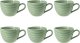 Zestaw 6 filiżanek do kawy 260 ml eukaliptusowy - porcelana Seltmann 1