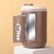 DUŻY POJEMNY KUBEK TERMICZNY ze słomką 500 ml TERMOS zamykany COFFE CUP07WZ3 7