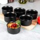 Miseczki do zapiekania ceramiczne czarne 260 ml 6 szt. 6