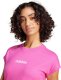 Koszulka damska adidas Essentials Linear Cotton różowa JC8240 XS 5