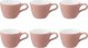 Zestaw 6 filiżanek do espresso 90 ml różowy - porcelana Seltmann Weiden 1