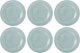 Zestaw 6 talerzy porcelanowych obiadowych 27.5 cm błękitny - Seltmann Weiden 1