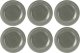 Zestaw 6 talerzy porcelanowych obiadowych 27.5 cm szary - Seltmann Weiden 1