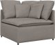 Modułowy Narożnik Sofa z Poduszkami Taupe 100 cm 1