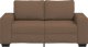 Sofa 2-osobowa brązowa 120 cm tkanina 4