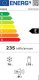 Gorenje Refrigerator | NRKI517E62WF | Energy efficiency class E | Built-in | Combi | Height 177.2 cm | No Frost system | Fridge net capacity 176 L | Freezer net capacity 76 L | Display | 35 dB | White 6