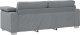 vidaXL Zestaw 2 Jasnoszary Metal, Drewno, Tkanina, Pianka 160x77x82cm 7