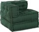 vidaXL Puf Zestaw 3 Zielony 100% bawełna 70 x 70 x 54 cm 2
