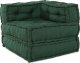 vidaXL Puf Zestaw 3 Zielony 100% bawełna 70 x 70 x 54 cm 3