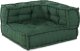 vidaXL Puf Zestaw 3 Zielony 100% bawełna 70 x 70 x 54 cm 4