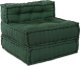 vidaXL Puf Zestaw 3 Zielony 100% bawełna 70 x 70 x 54 cm 6