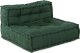 vidaXL Puf Zestaw 3 Zielony 100% bawełna 70 x 70 x 54 cm 7