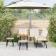 vidaXL Zestaw 3 Naturalny Rattan, Metal Kompaktowy Trwały Zestaw Sof 3