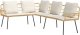 vidaXL Zestaw 3 Naturalny Rattan, Metal Kompaktowy Trwały Zestaw Sof 7