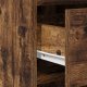 vidaXL Zestaw 3 Wędzony dąb MDF, szkło Duży Schowek Toaletka 9