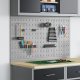 vidaXL Szary Stal 100 x 60 cm Panel do organizacji narzędzi 1