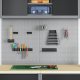 vidaXL Szary Stal 100 x 60 cm Panel do organizacji narzędzi 2
