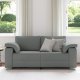 vidaXL Sofa Ciemnoszary Metal, Drewno, Materiał, Pianka 2.5-osobowa 3