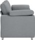vidaXL Sofa Jasnoszara Metal, Drewno, Textilene, Pianka 2.5 miejscowa 6