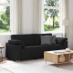 vidaXL Sofa Czarna Metal, Drewno, Pianka, Włókno PP, Textilene 1