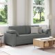 vidaXL Sofa Ciemnoszara Metalowa rama 219x77x82cm Wytrzymała 1