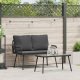 vidaXL Zestaw 2 Czarny Rattan Średni Lekki Sofa ogrodowa 6