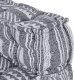 vidaXL Pouf Szary Tkanina (100% bawełna) 70 x 70 x 54 cm Nowoczesny pouf 7