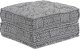 vidaXL Pufa Szara Materiał: 100% bawełna 70 x 70 x 36 cm Pufa bawełniana 4