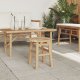 vidaXL Natural Bamboo Bamboo Compact Lightweight Bamboo Stool Round 3