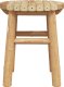 vidaXL Natural Bamboo Bamboo Compact Lightweight Bamboo Stool Round 7
