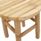 vidaXL Natural Bamboo Bamboo Compact Lightweight Bamboo Stool Round 9