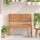 vidaXL kolor drewna Lite drewno Średni Trwała Ławka ogrodowa 3