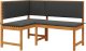 vidaXL Antracytowy Lite drewno Wiele miejsc Sofa ogrodowa Nowoczesna 2