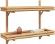 vidaXL Naturalny bambus Bambus i metal 75x26x60 cm Półki na ścianę 2